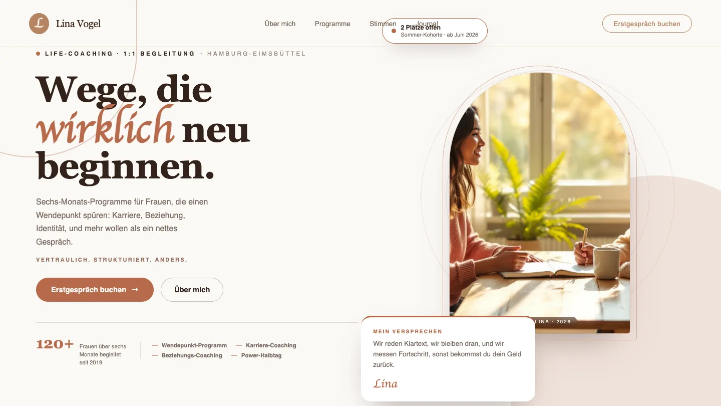 Studio-Vorlage: Coaching