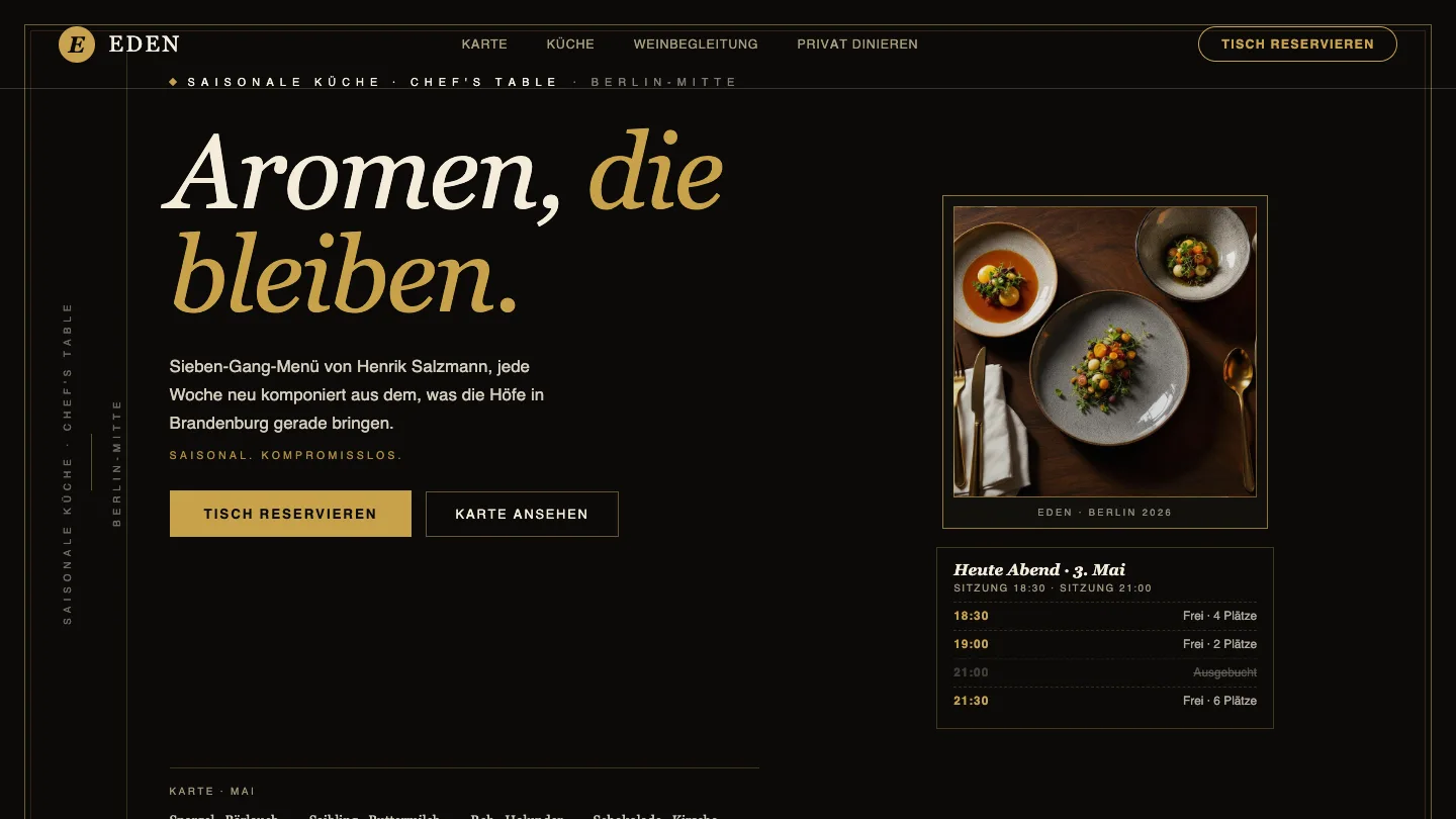 Studio-Vorlage: Gastro