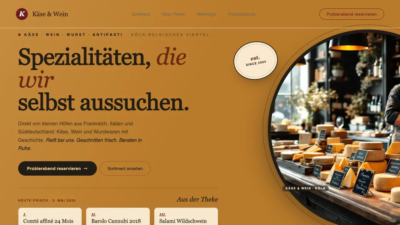 Vorschau der Vorlage Spezialgeschäft · Asymmetric Coverage (Einzelhandel)